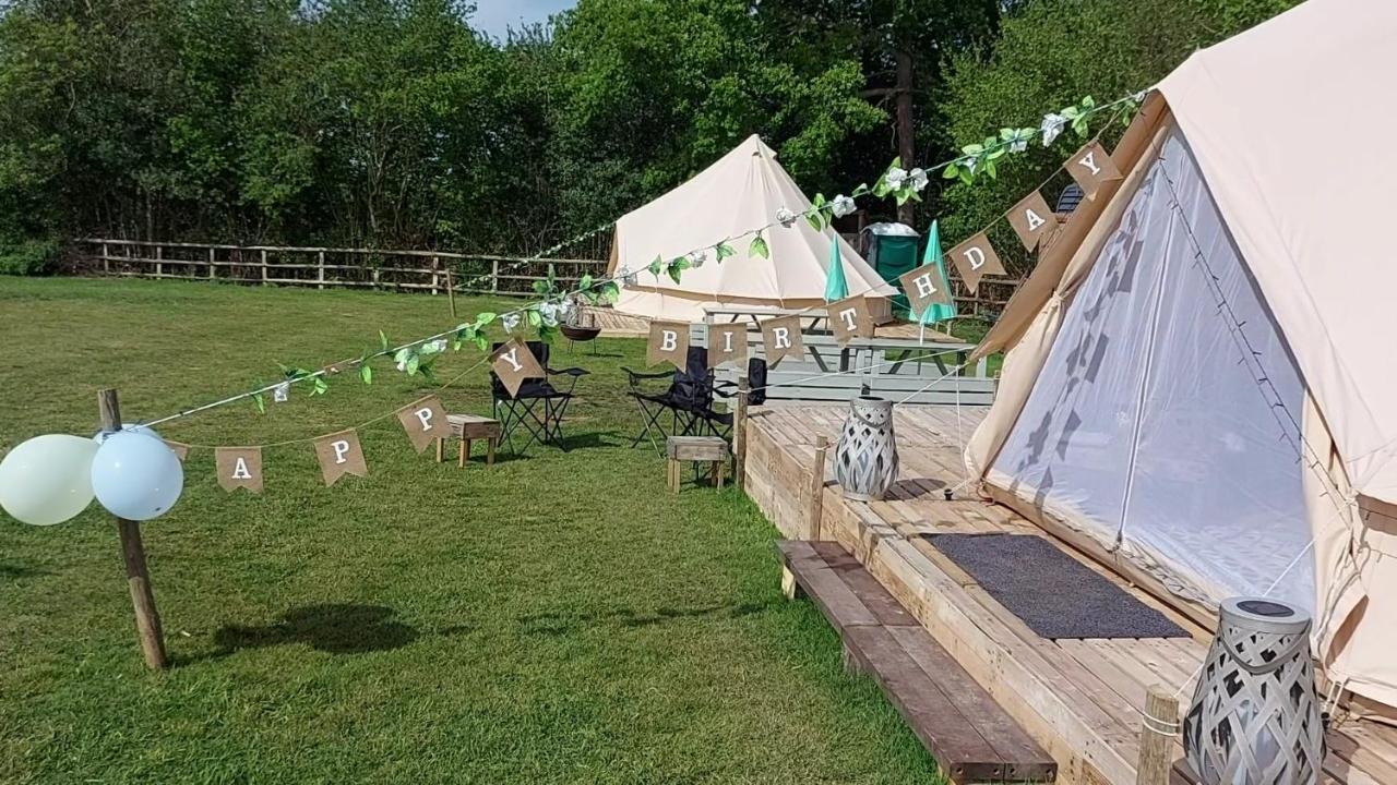 Hopgarden Glamping - Luxury 6M Bell Tent Wadhurst Exterior foto
