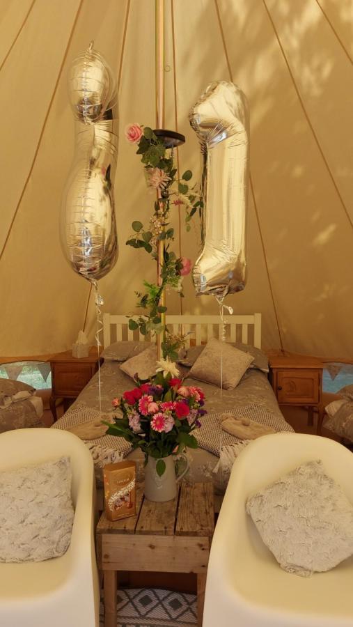 Hopgarden Glamping - Luxury 6M Bell Tent Wadhurst Exterior foto