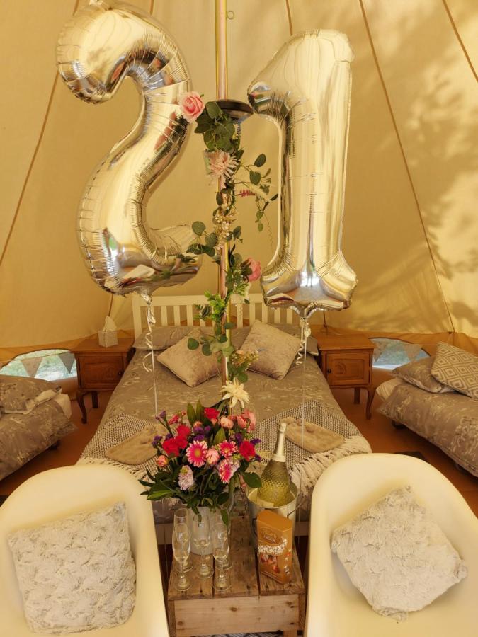 Hopgarden Glamping - Luxury 6M Bell Tent Wadhurst Exterior foto